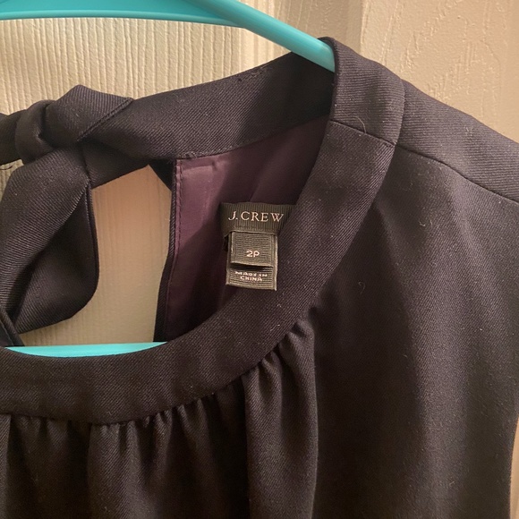 J CREW Navy Blue Sleeveless Sheath Dress - Picture 3 of 3